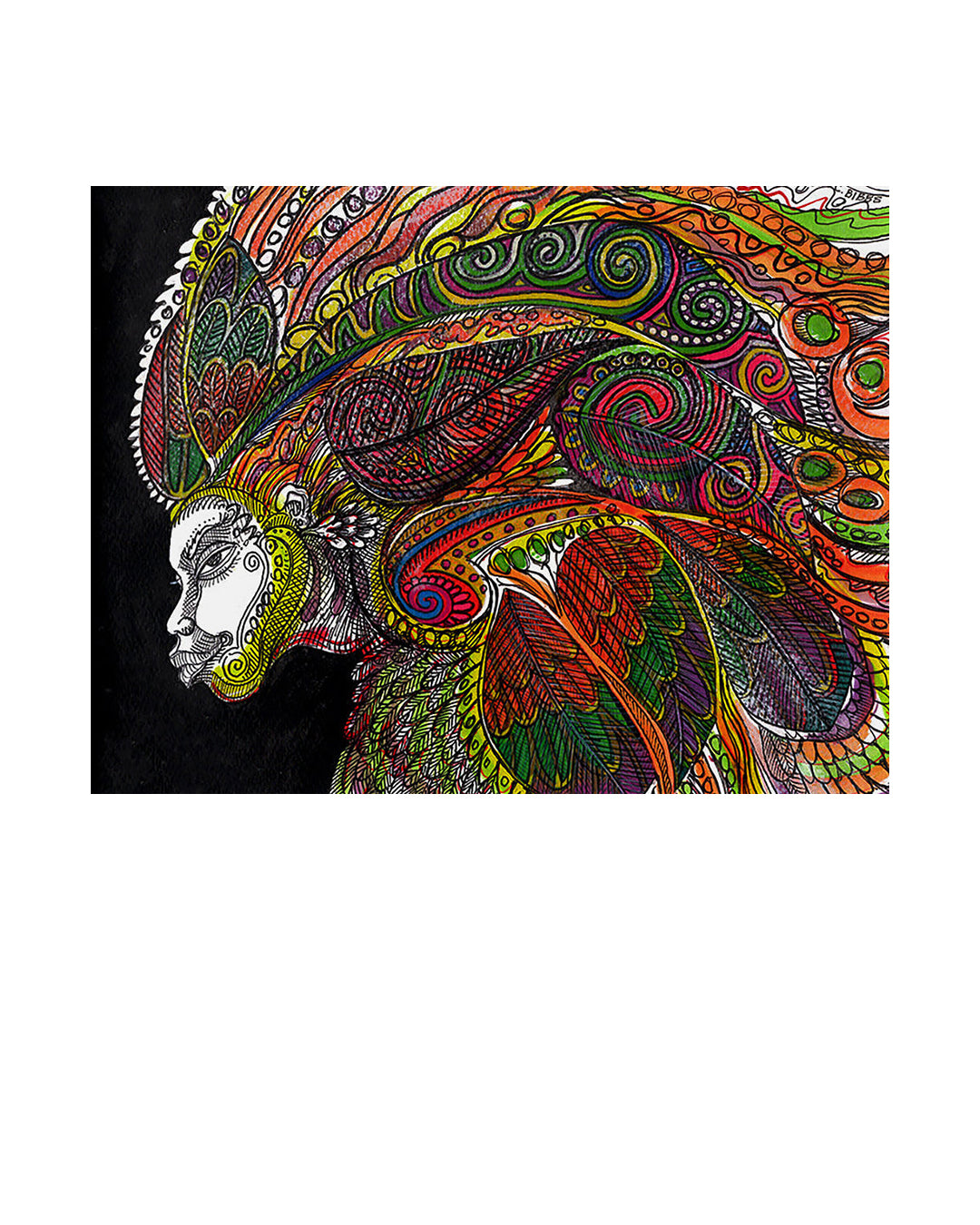 Headdress Of The Adorning Glory (Crown Of Life series) — original artwork by Charles A. Bibbs