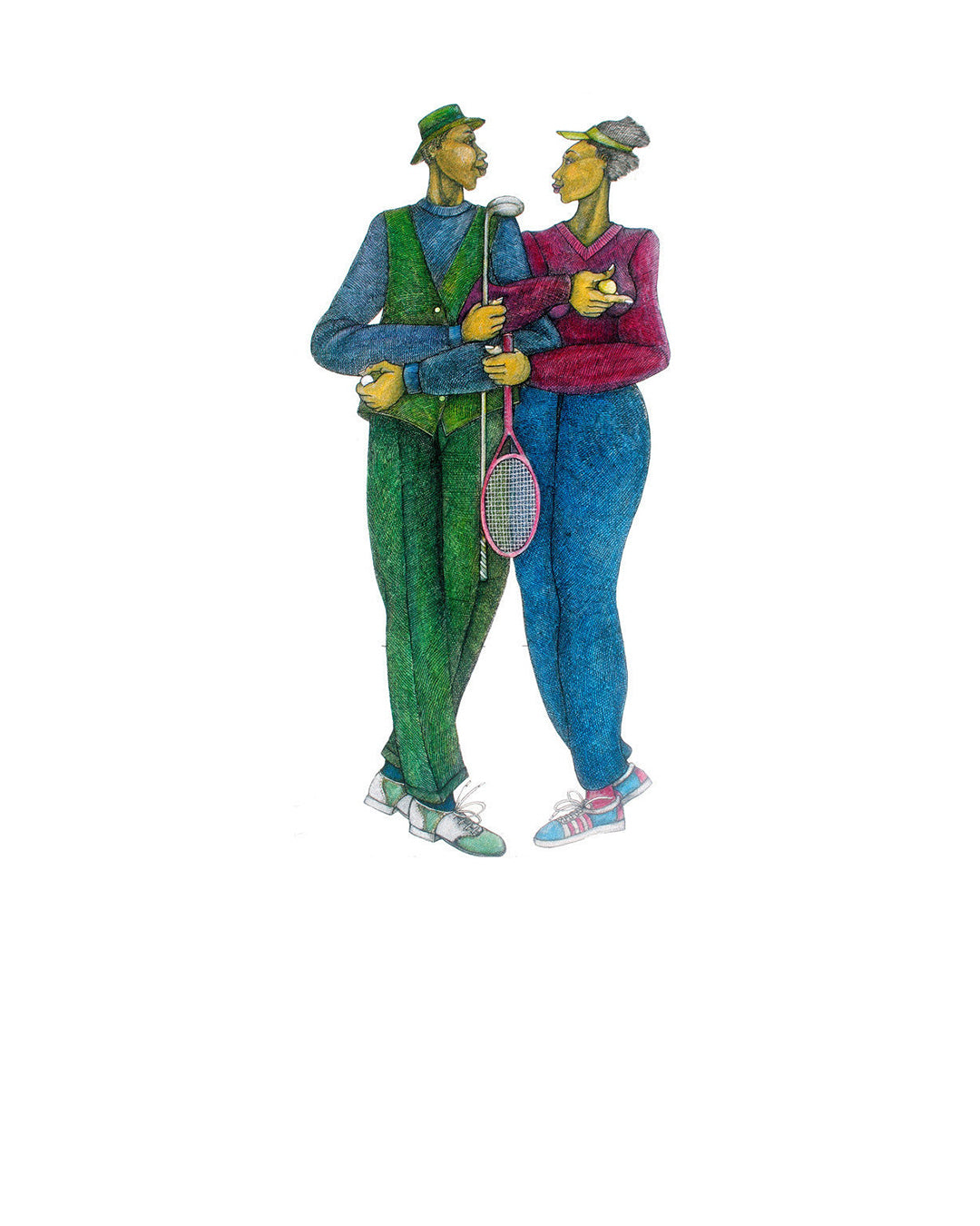 Small Ball # 2 — original artwork by Charles A. Bibbs