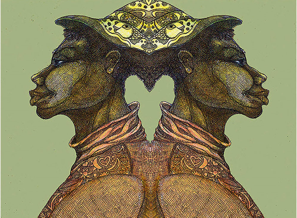 Detail of One Love by Charles A. Bibbs