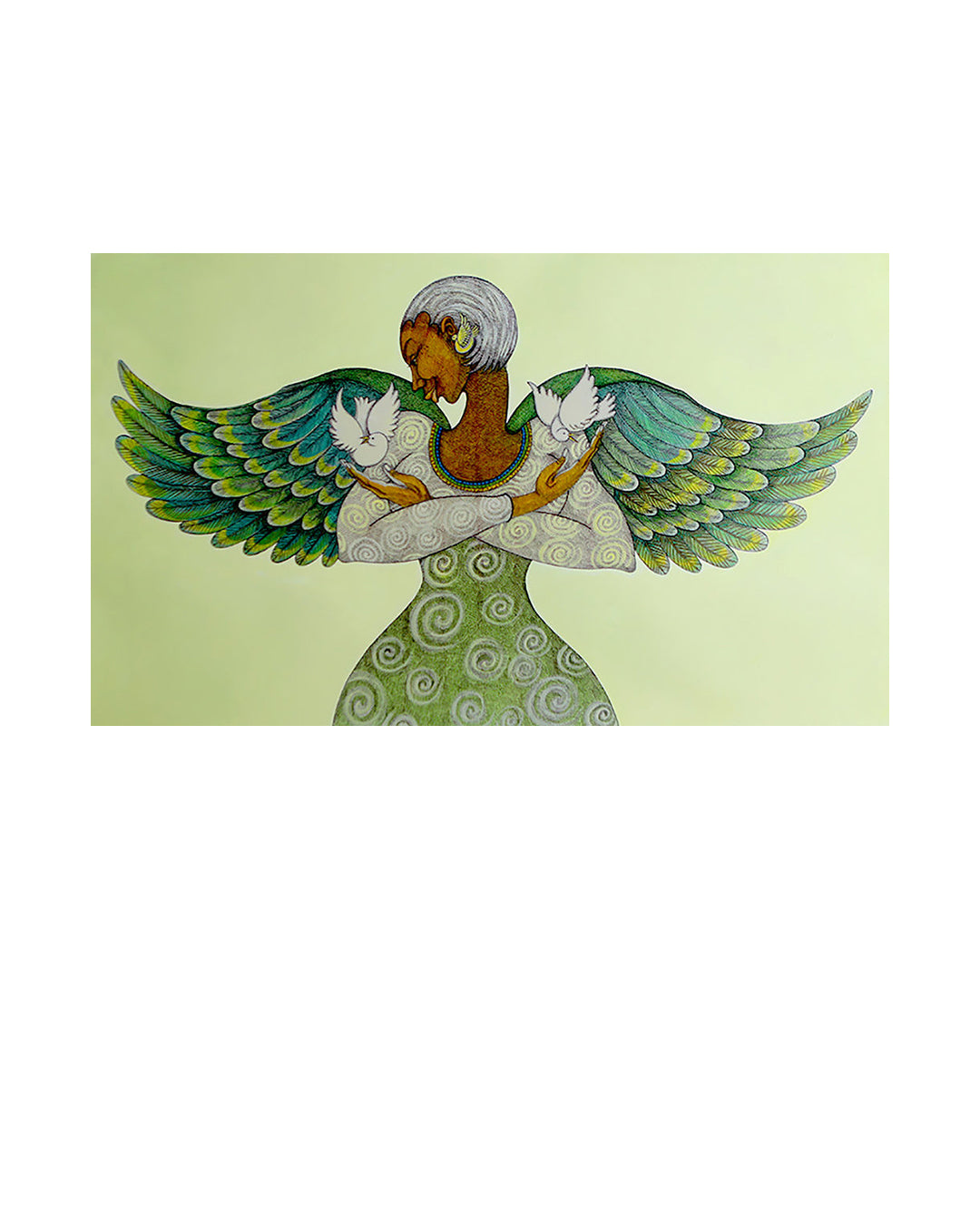Angel Of Peace — original artwork by Charles A. Bibbs
