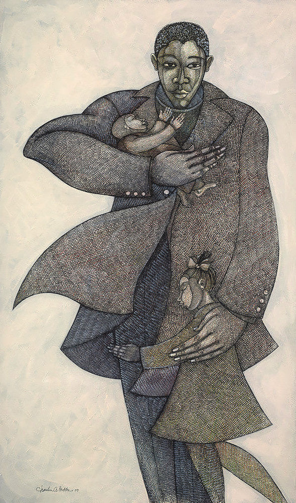 Detail of The Caregivers 2 by Charles A. Bibbs
