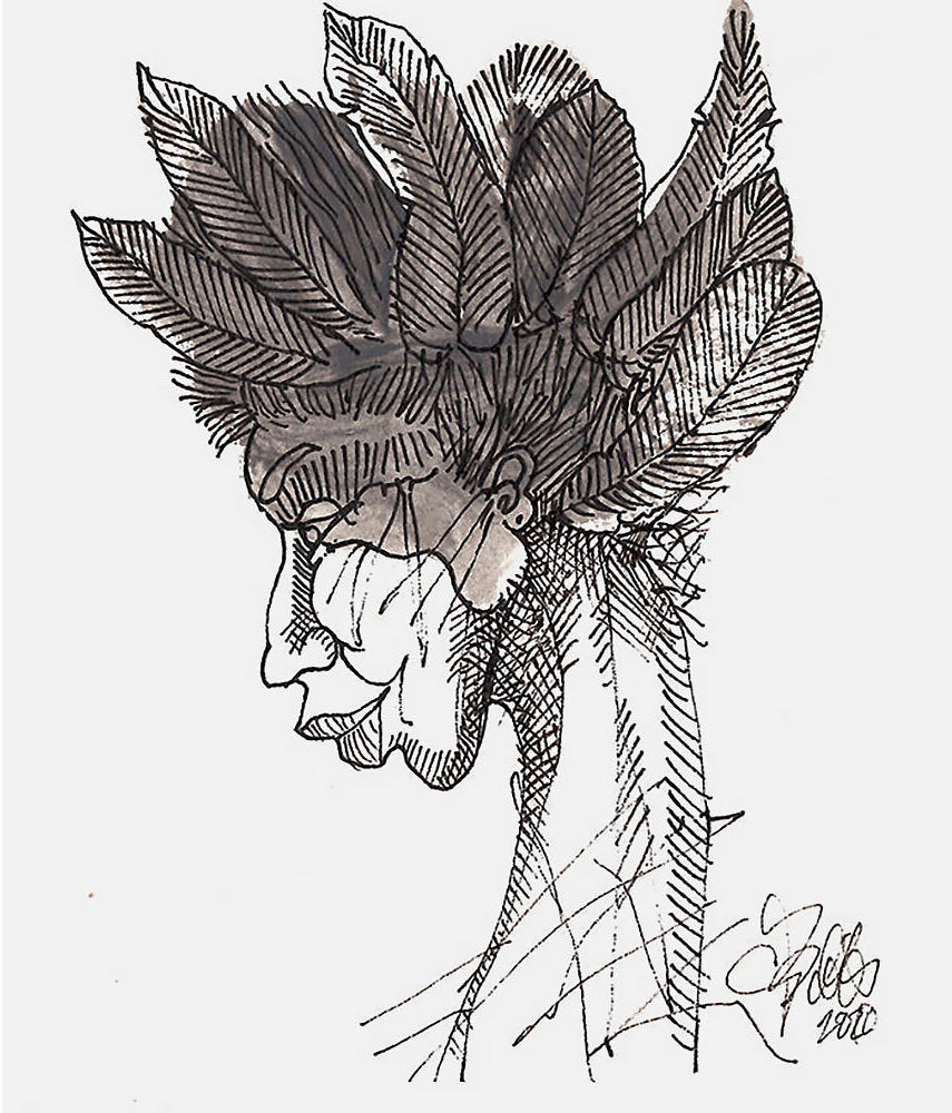Detail of Headdress # 1 (Crown Of Life Series) by Charles A. Bibbs
