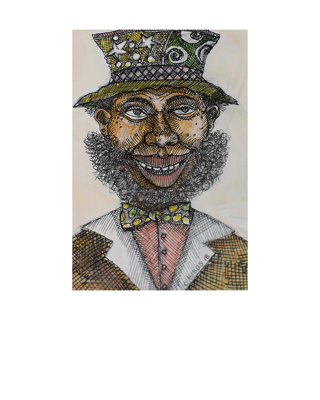 Funny Man — original artwork by Charles A. Bibbs