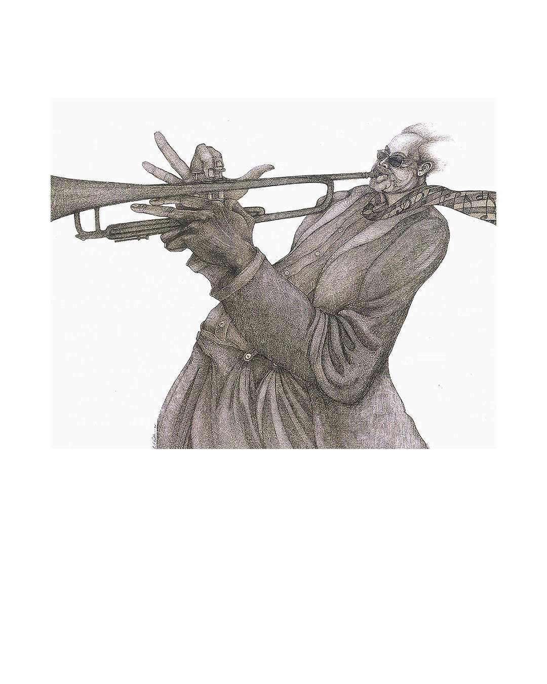 B Jazzed — original artwork by Charles A. Bibbs