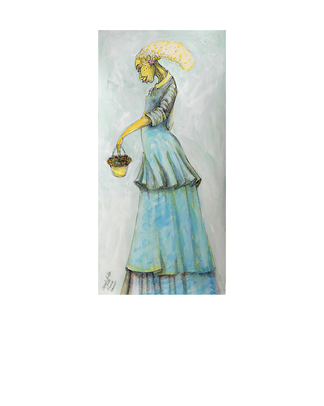 Spring Flowers — original artwork by Charles A. Bibbs