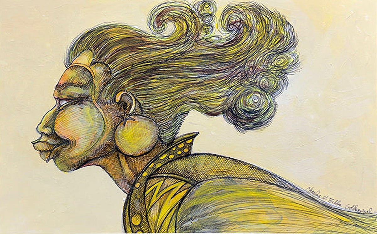 Detail of Golden Girl by Charles A. Bibbs