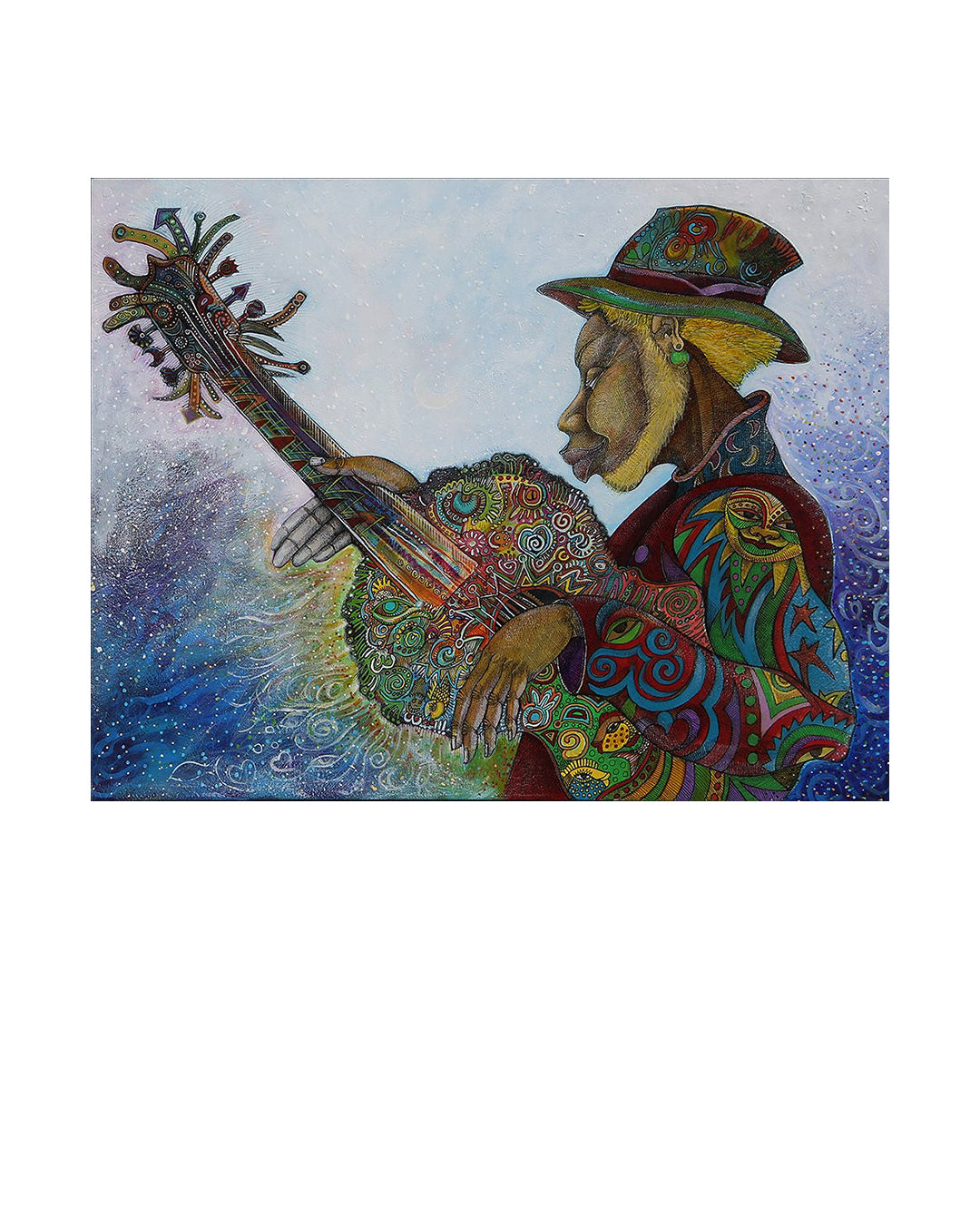 Bluz Evolution — original artwork by Charles A. Bibbs