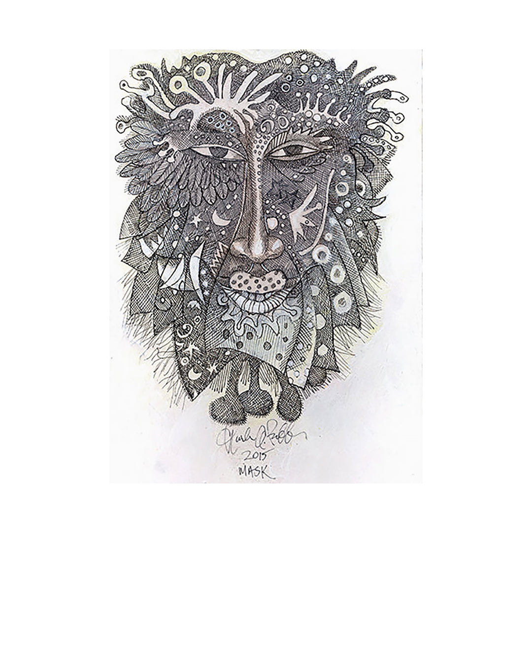 Modern Mask — original artwork by Charles A. Bibbs
