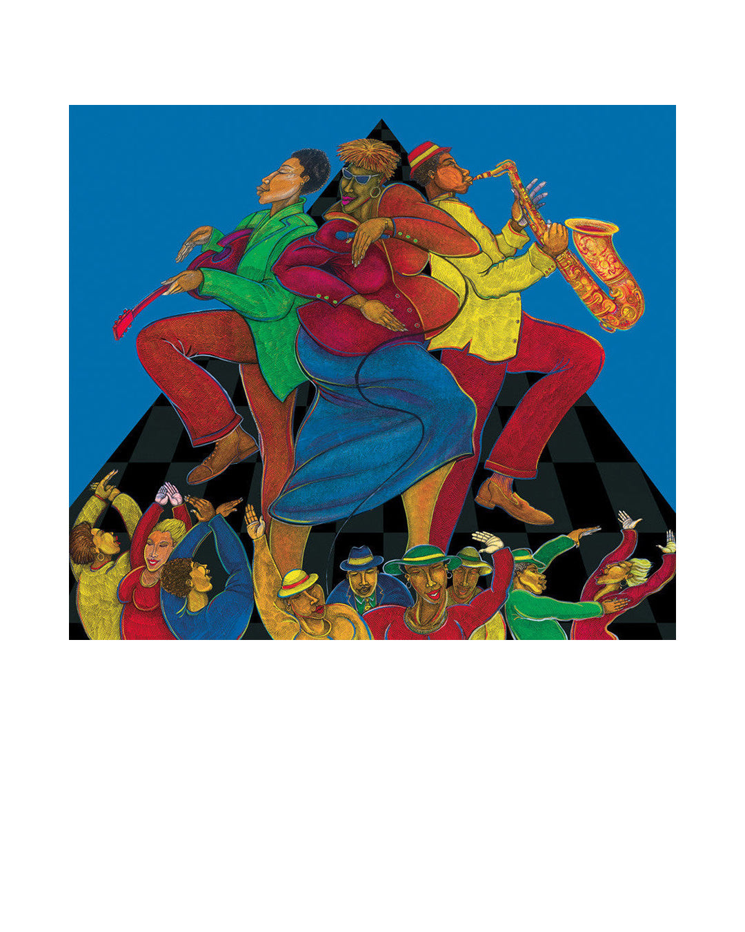 Street Fest — original artwork by Charles A. Bibbs