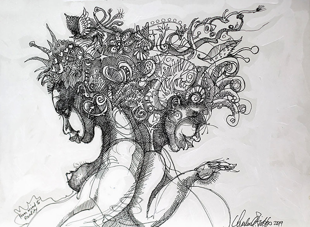 Detail of From Mind To Reality by Charles A. Bibbs