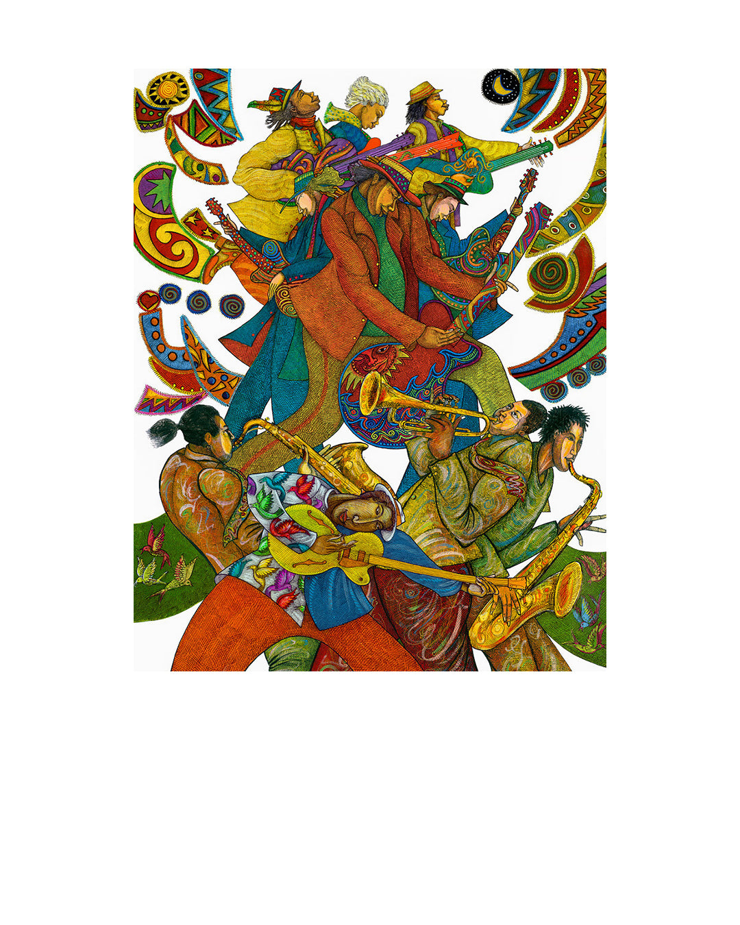 Sounds Of Jazz — original artwork by Charles A. Bibbs