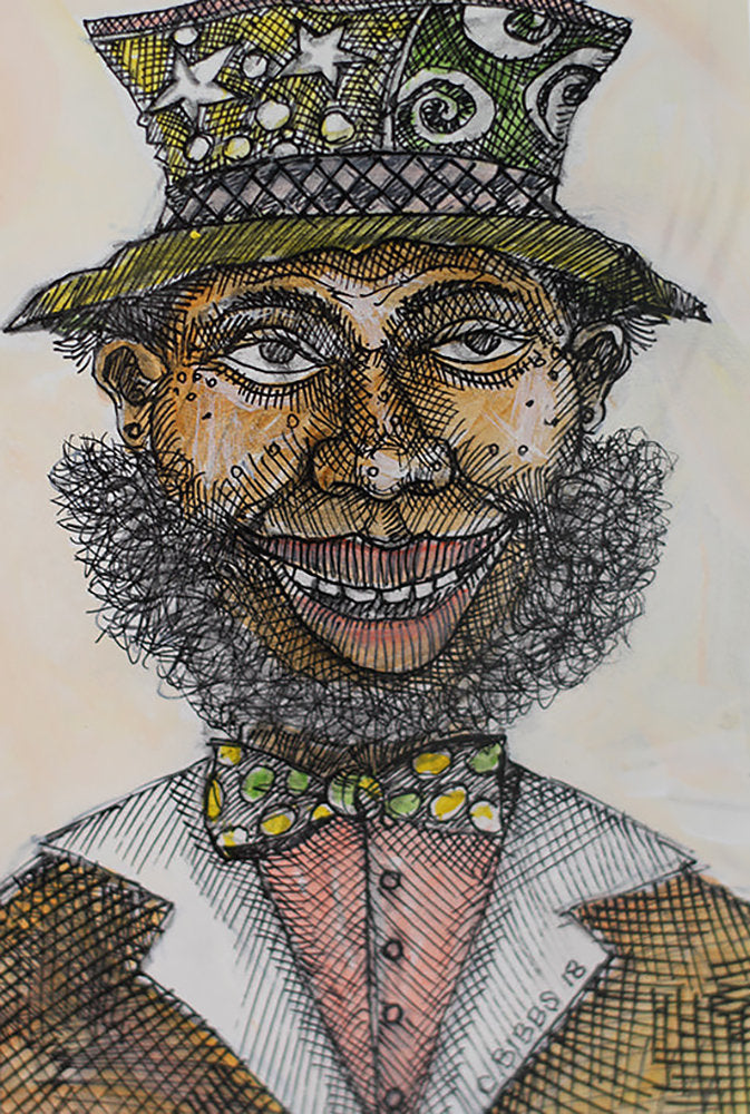 Detail of Funny Man by Charles A. Bibbs