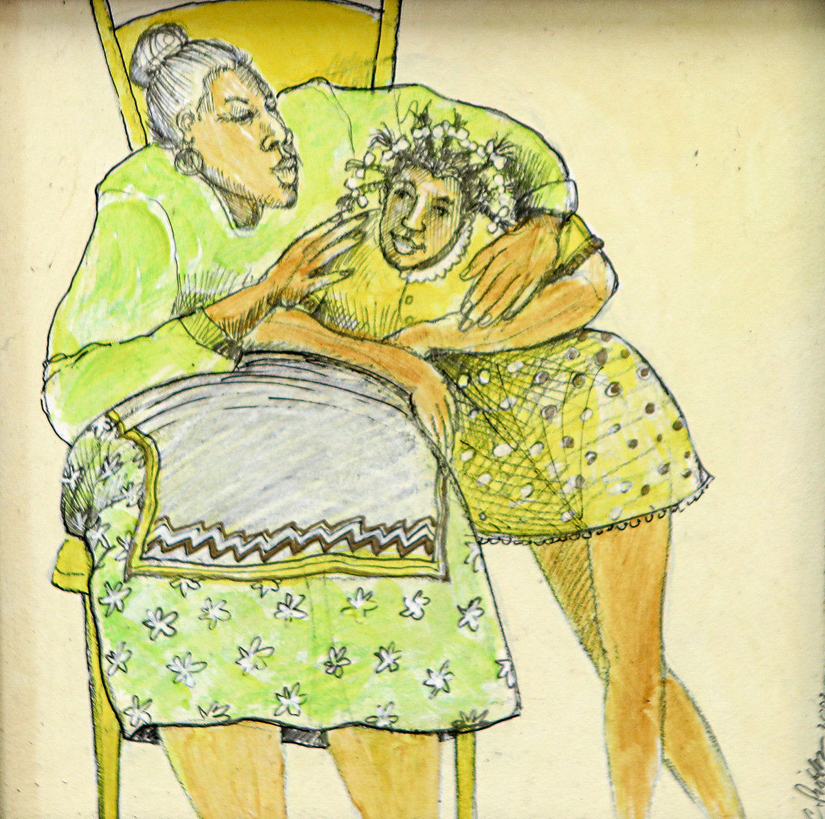 Detail of Grandma's Arms by Charles A. Bibbs