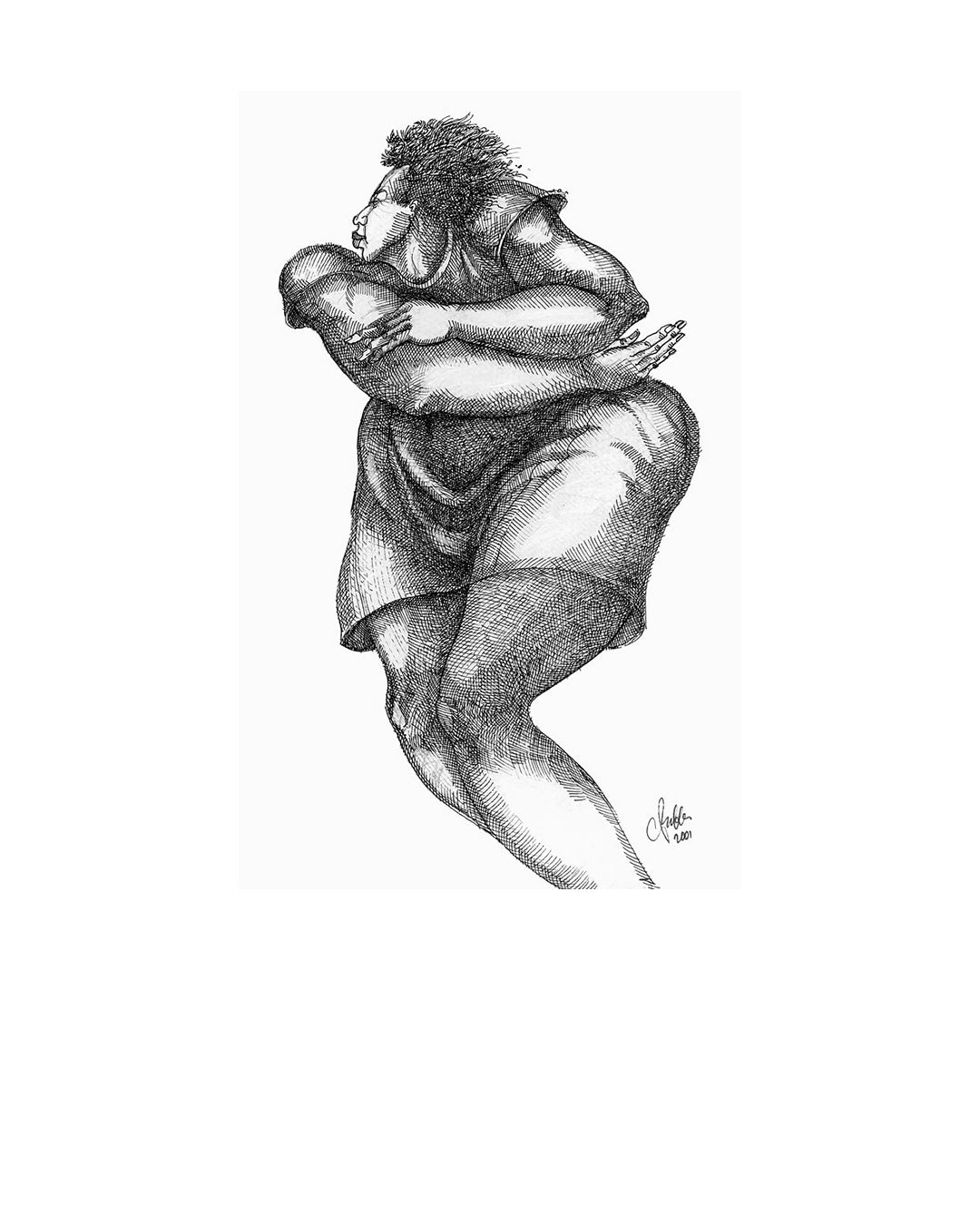 Dancing Hip Bones — original artwork by Charles A. Bibbs