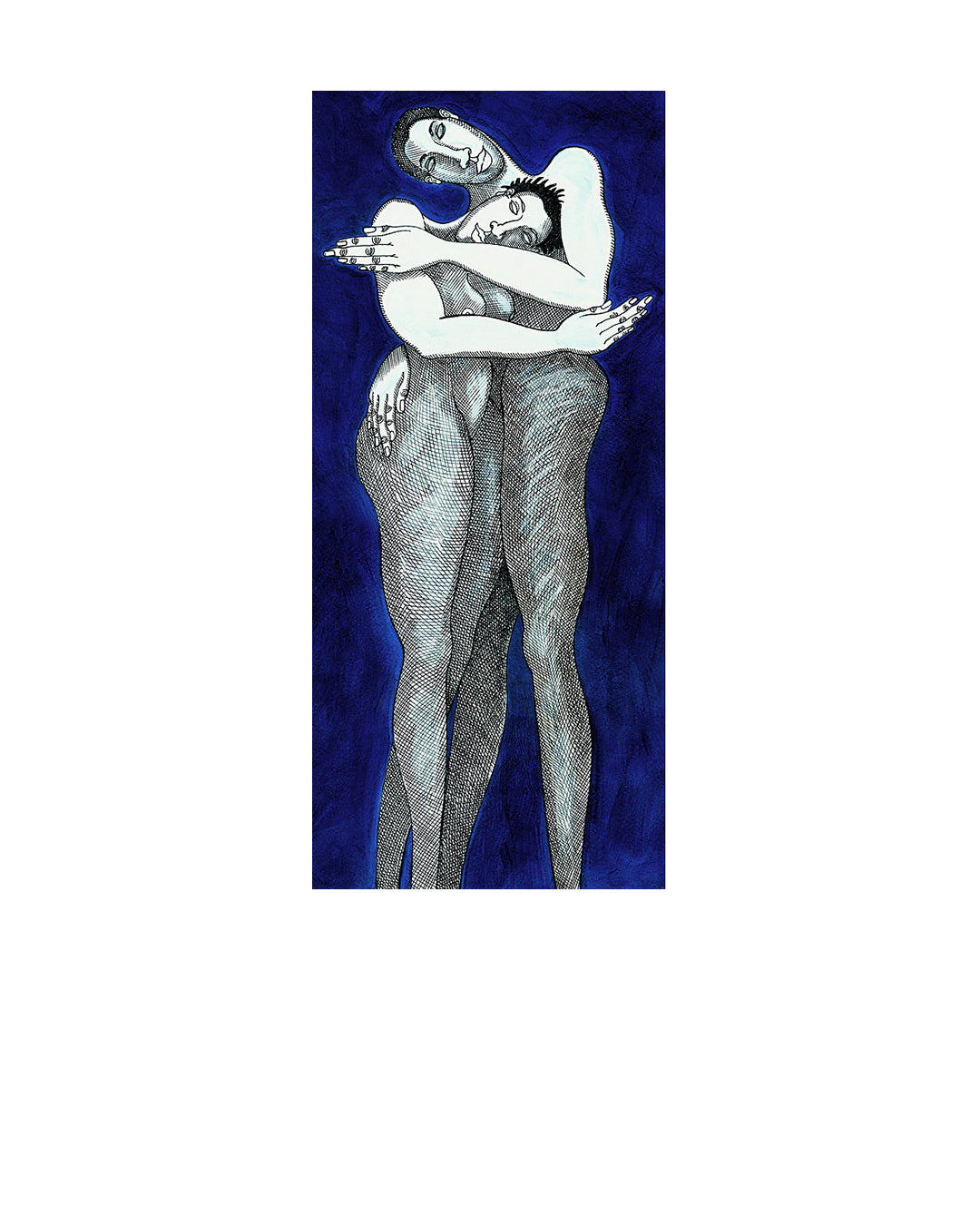 Blue Passion — original artwork by Charles A. Bibbs