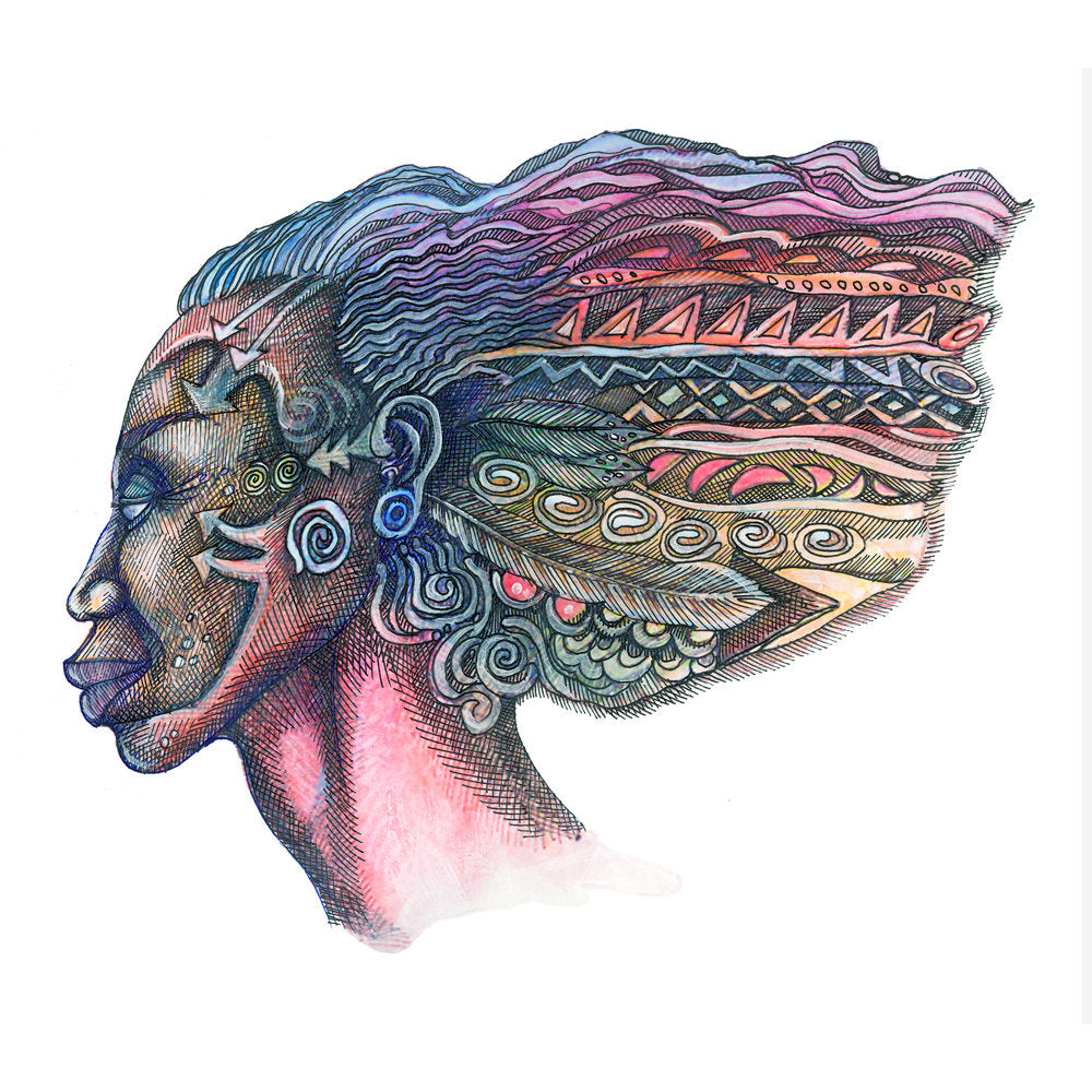 Detail of Windface Series #2 by Charles A. Bibbs