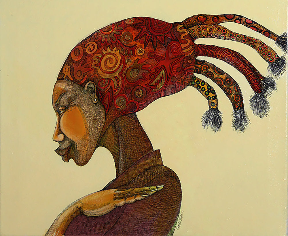 Detail of Hair Adornment Series 2 by Charles A. Bibbs
