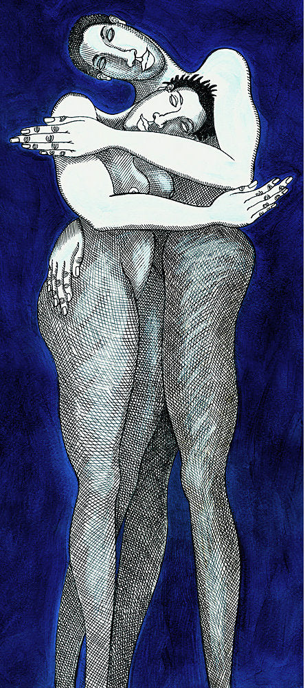 Detail of Blue Passion by Charles A. Bibbs