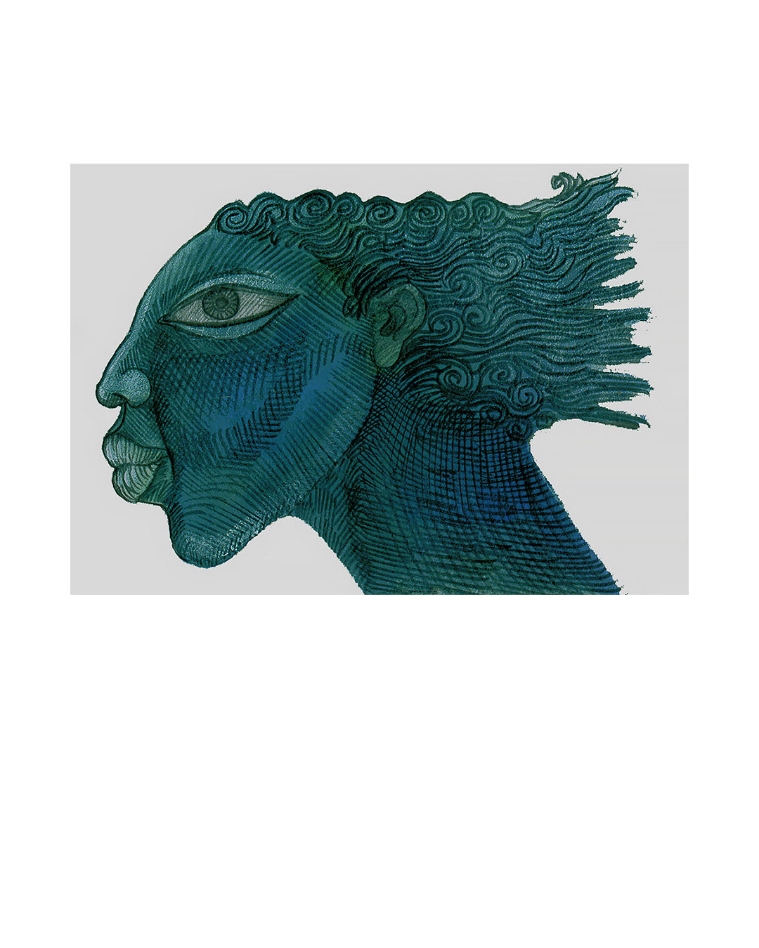 Blue — original artwork by Charles A. Bibbs
