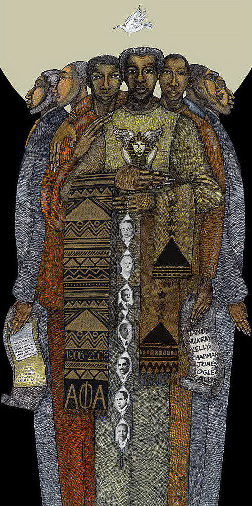 Detail of The Brotherhood - Original by Charles A. Bibbs