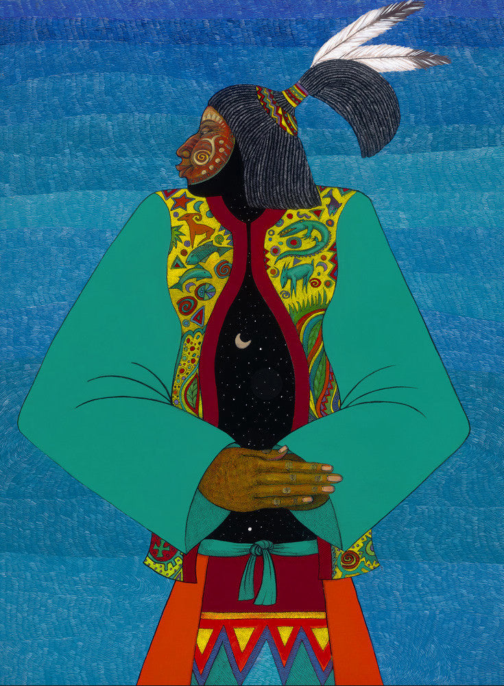 Detail of Medicine Man by Charles A. Bibbs