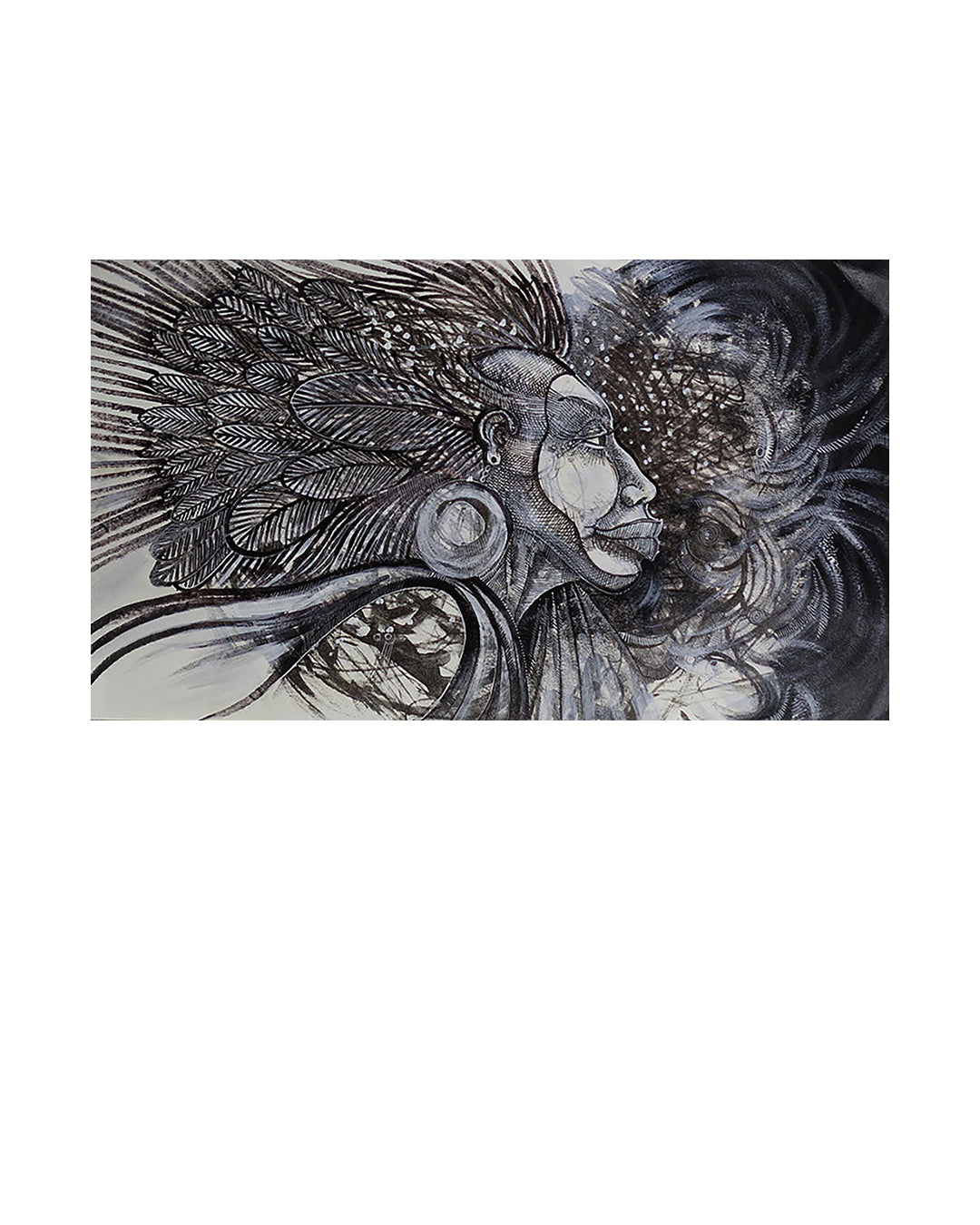 Natural Woman Windface — original artwork by Charles A. Bibbs