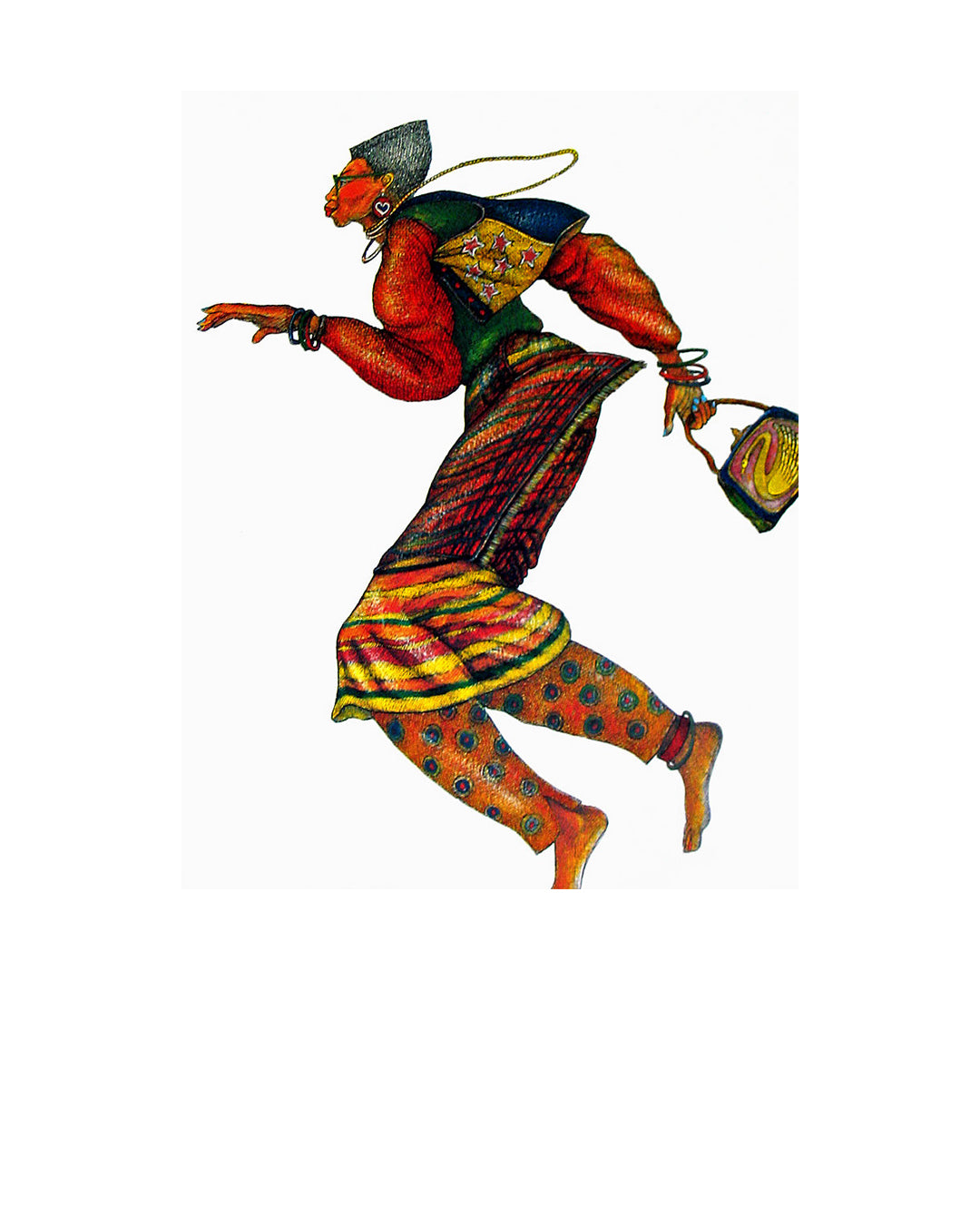 Goin Shopping — original artwork by Charles A. Bibbs