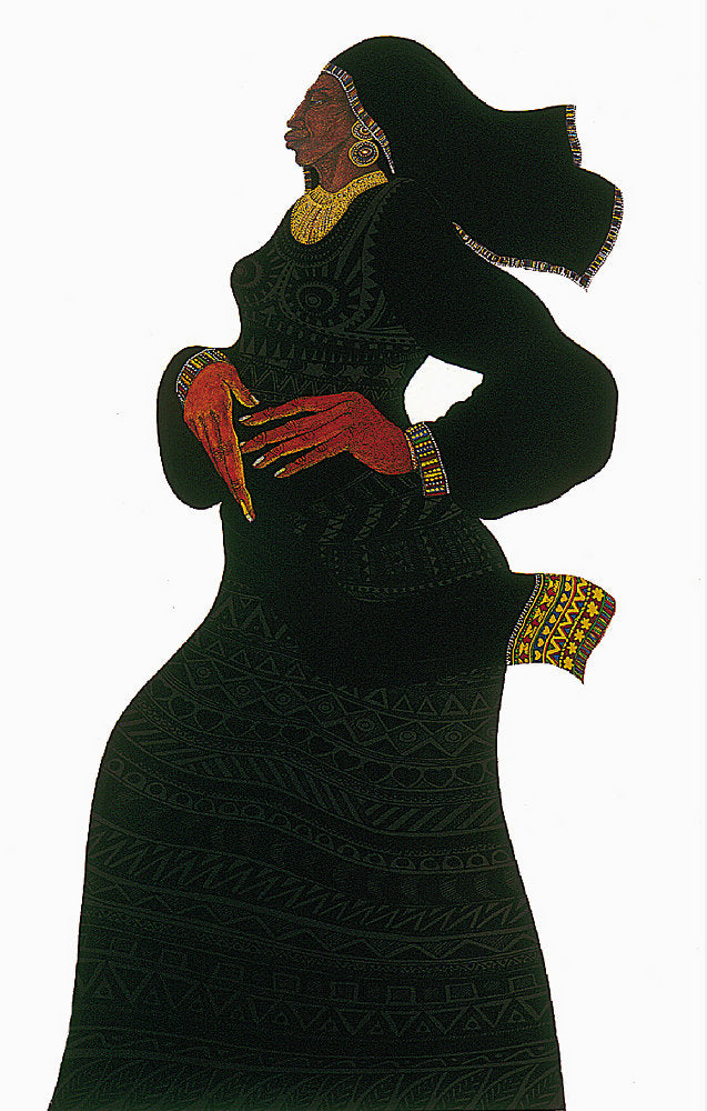 Detail of Lady In Black 2 by Charles A. Bibbs
