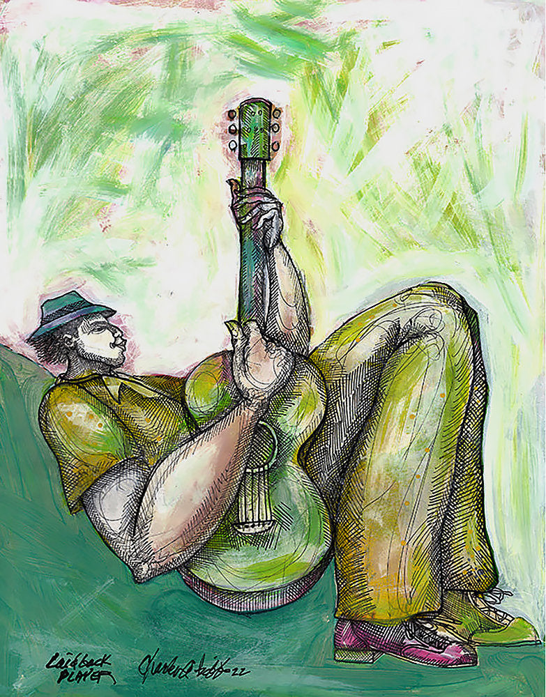 Detail of Laidback Player by Charles A. Bibbs