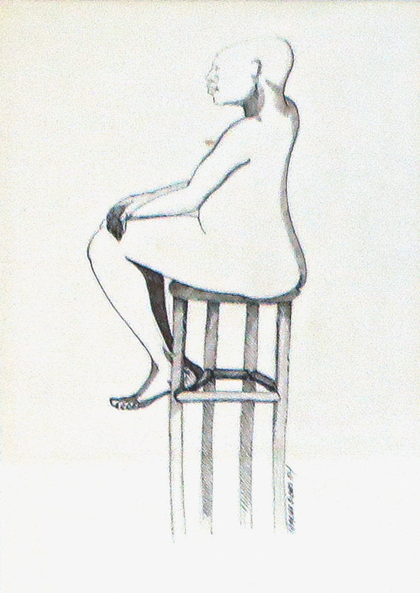 Detail of Man In A Chair by Charles A. Bibbs