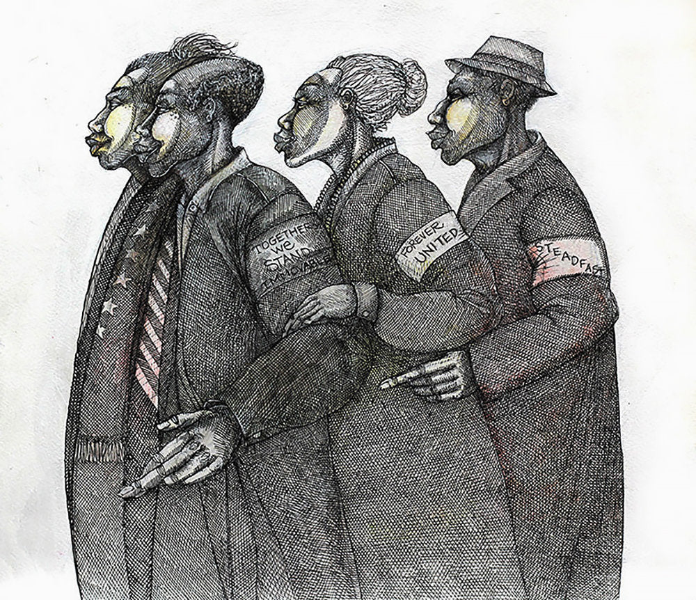 Detail of We Stand Together by Charles A. Bibbs