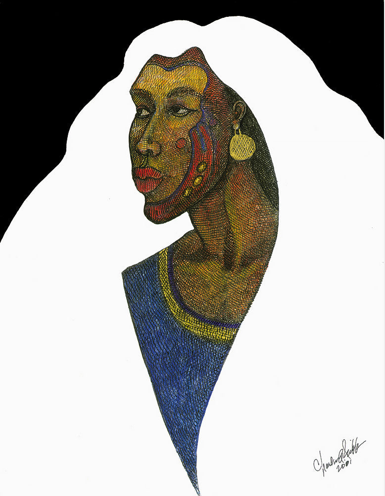Detail of She Warrior #1 by Charles A. Bibbs