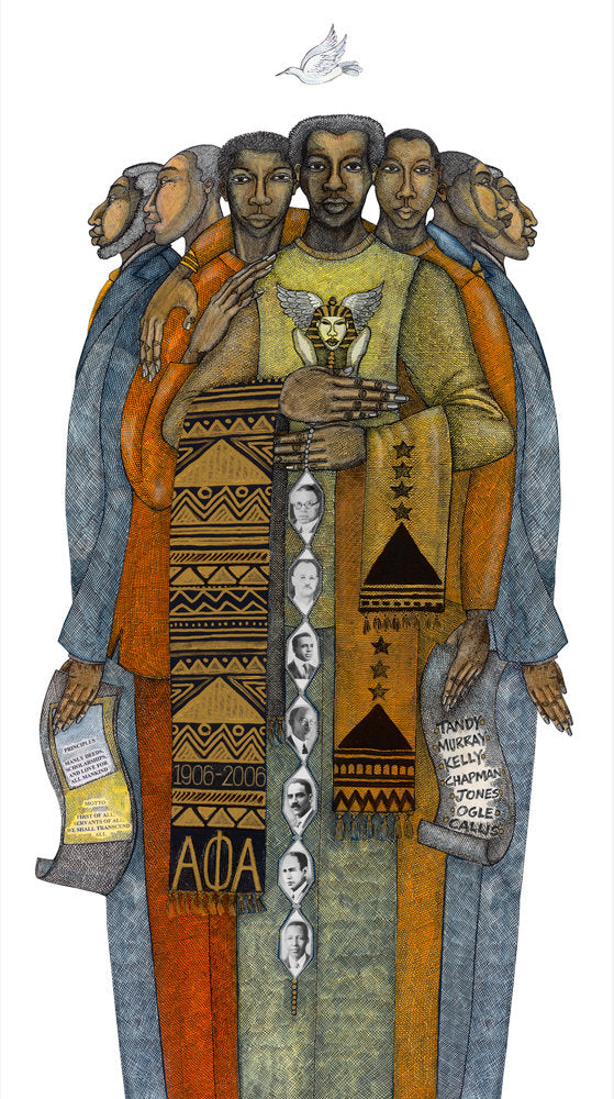 Detail of Brotherhood - Alpha Phi Alpha by Charles A. Bibbs