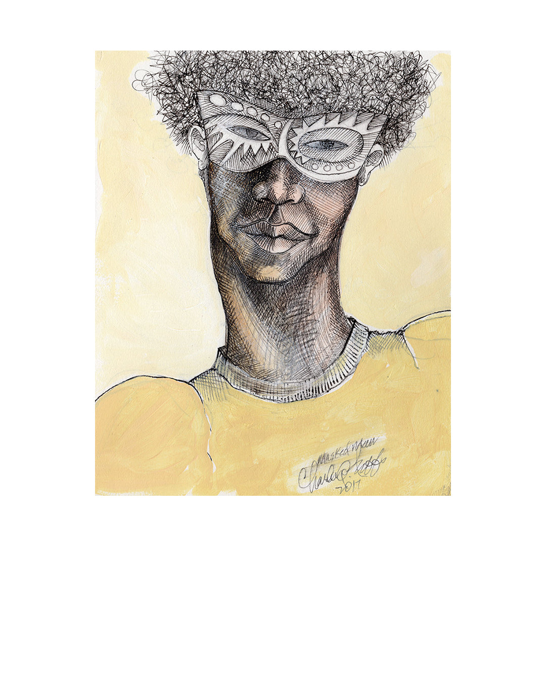 Masked Man — original artwork by Charles A. Bibbs