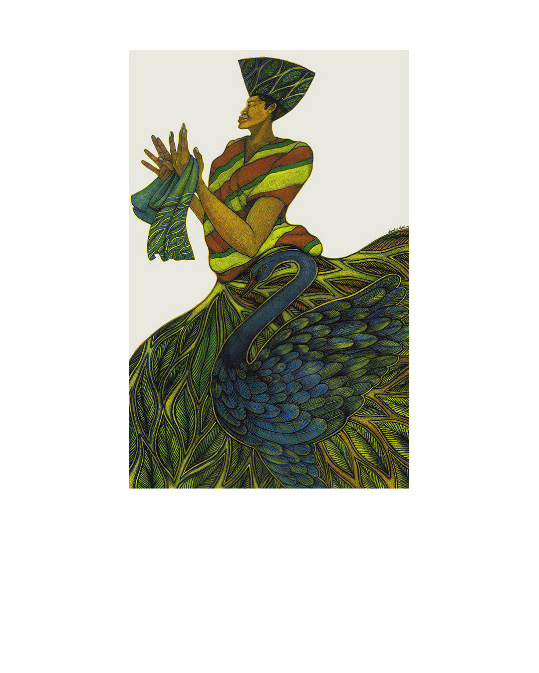 Silk Maiden — original artwork by Charles A. Bibbs