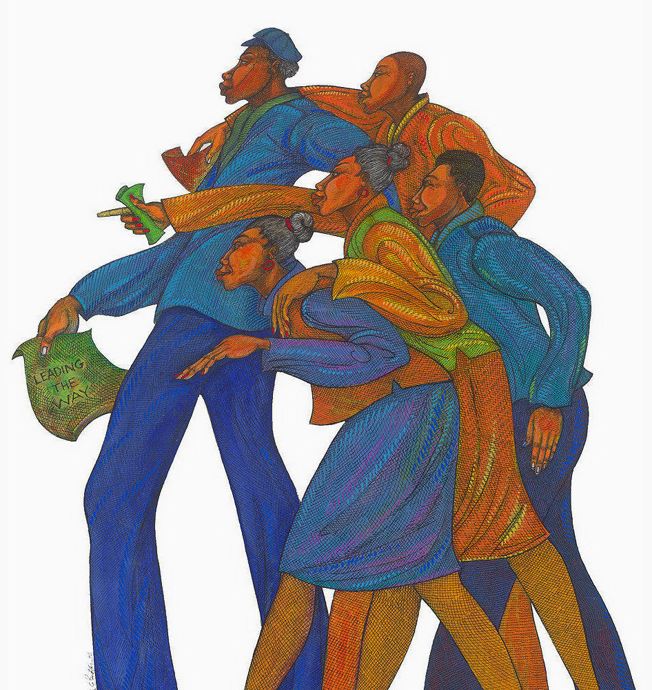 Detail of Leading The Way by Charles A. Bibbs