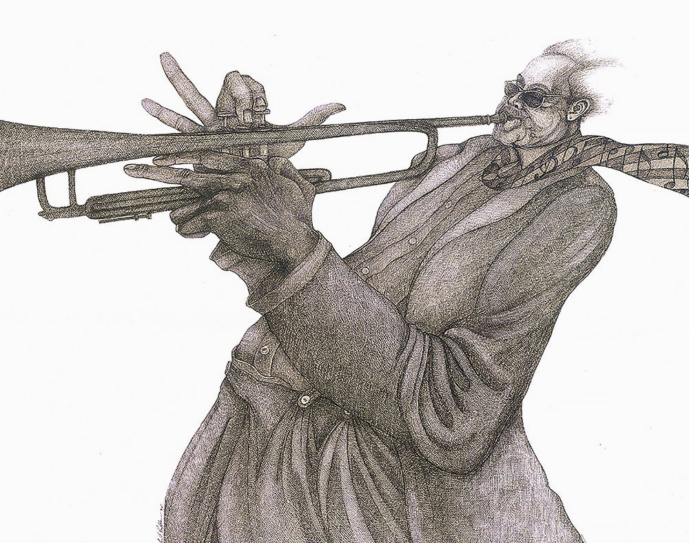Detail of B Jazzed by Charles A. Bibbs
