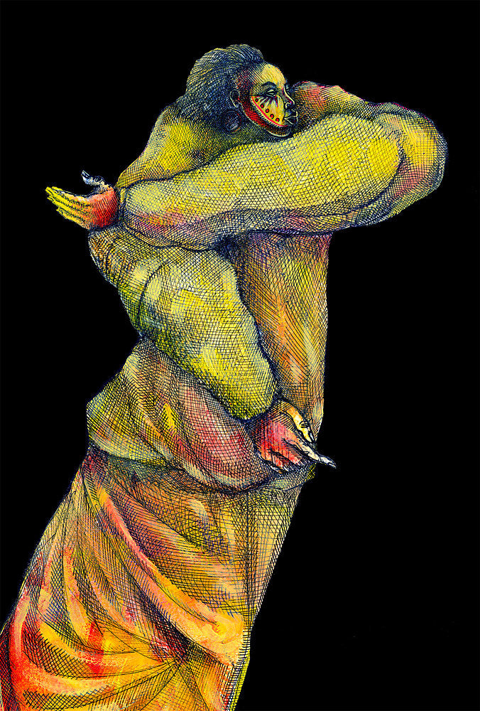 Detail of Walking In Darkness by Charles A. Bibbs