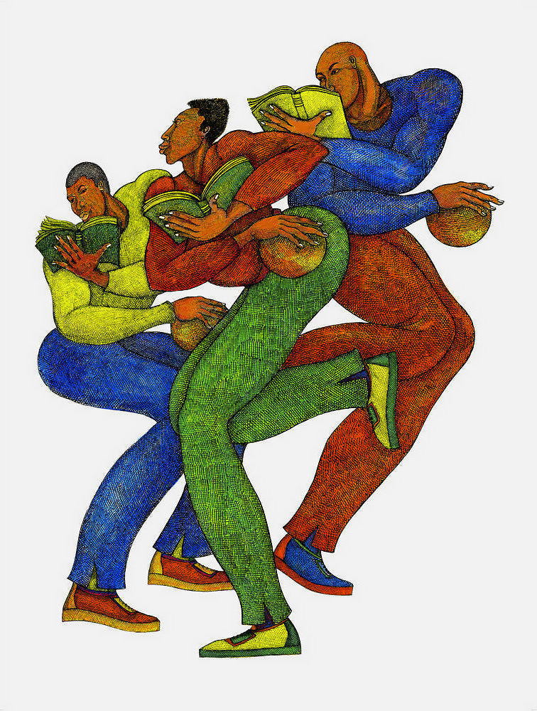 Detail of The Mind Game by Charles A. Bibbs