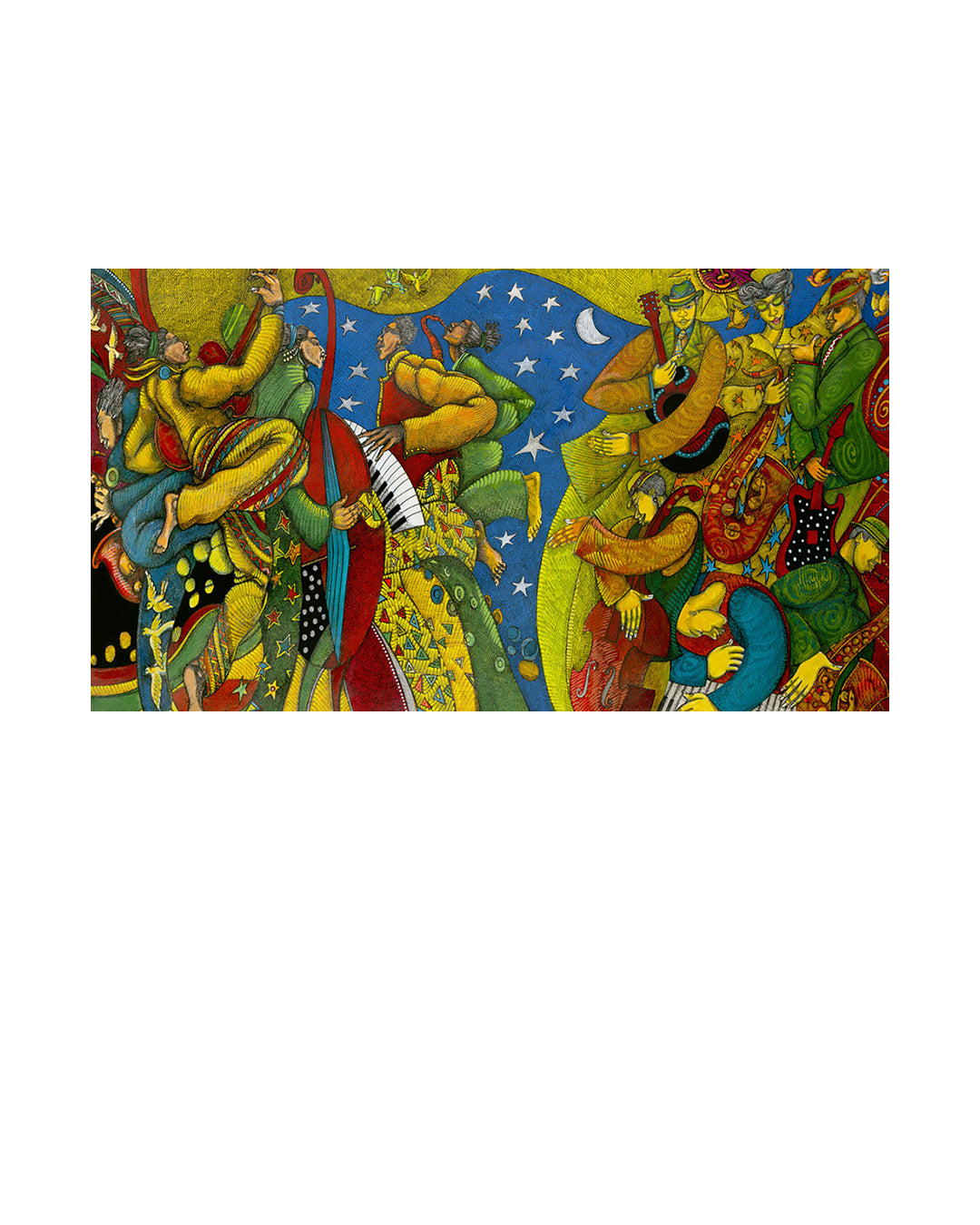 Jazz Party — original artwork by Charles A. Bibbs