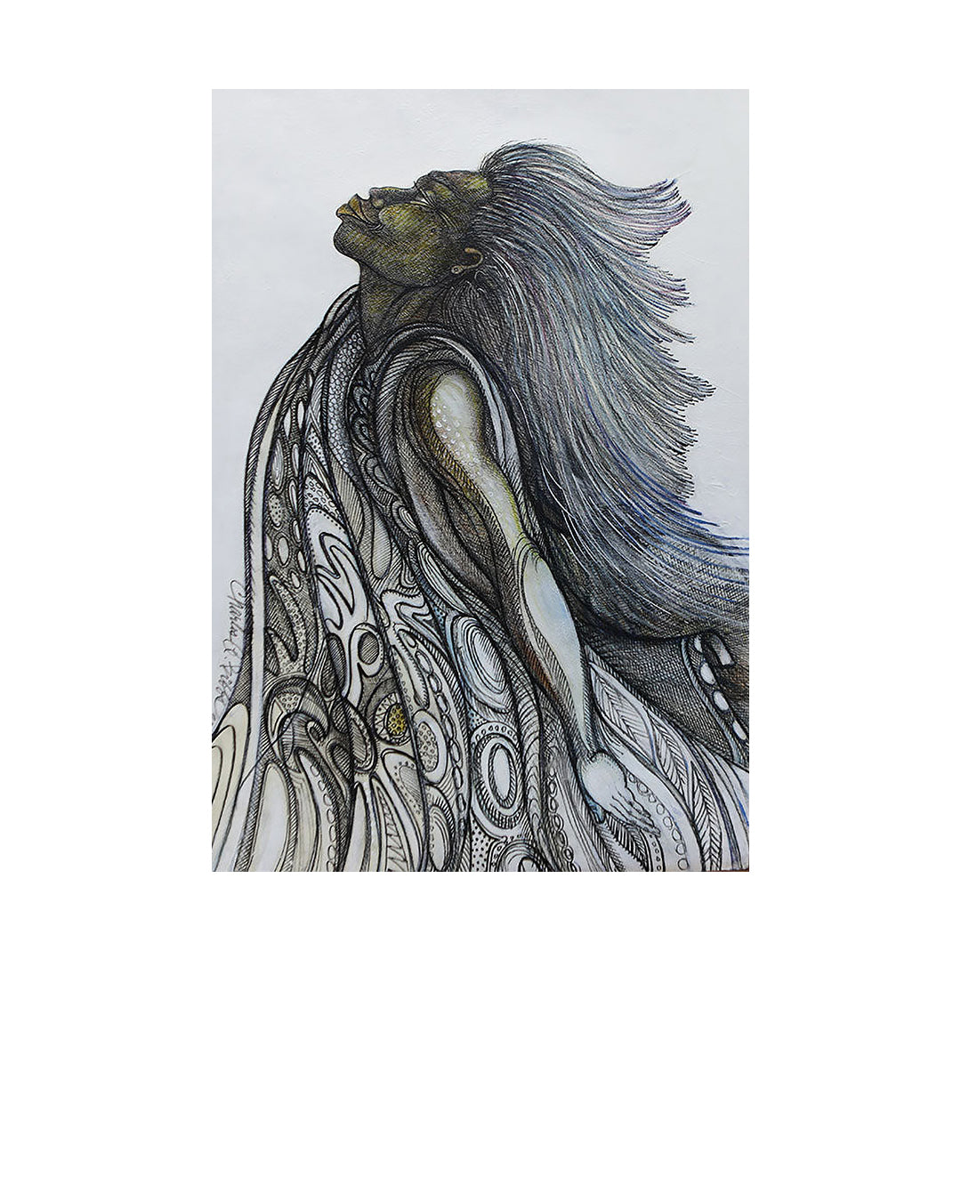 I Rise" Original — original artwork by Charles A. Bibbs