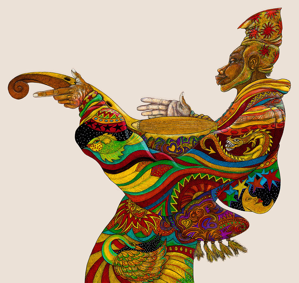 Detail of Music Man by Charles A. Bibbs
