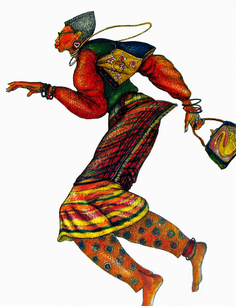 Detail of Goin Shopping by Charles A. Bibbs