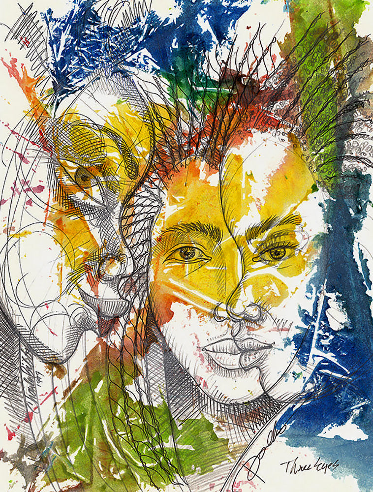 Detail of Three Eyes by Charles A. Bibbs
