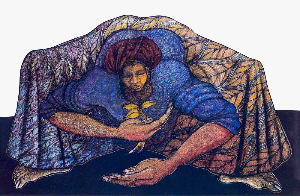 Detail of The Nurturing by Charles A. Bibbs
