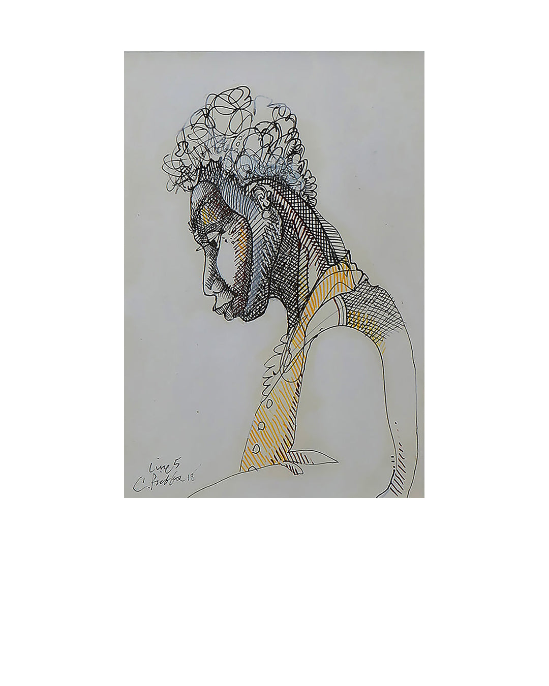 Line Drawing #5 — original artwork by Charles A. Bibbs