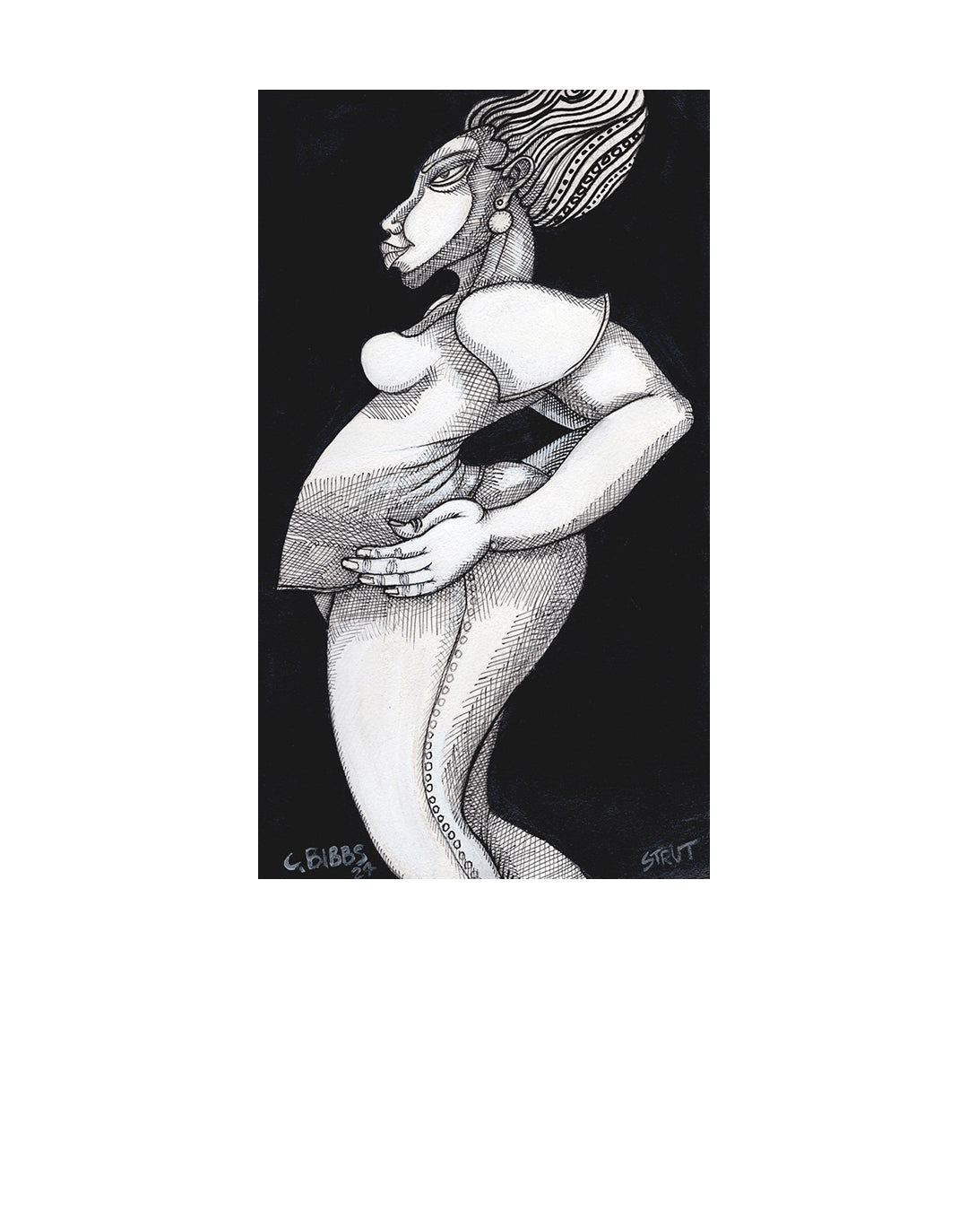Strut — original artwork by Charles A. Bibbs