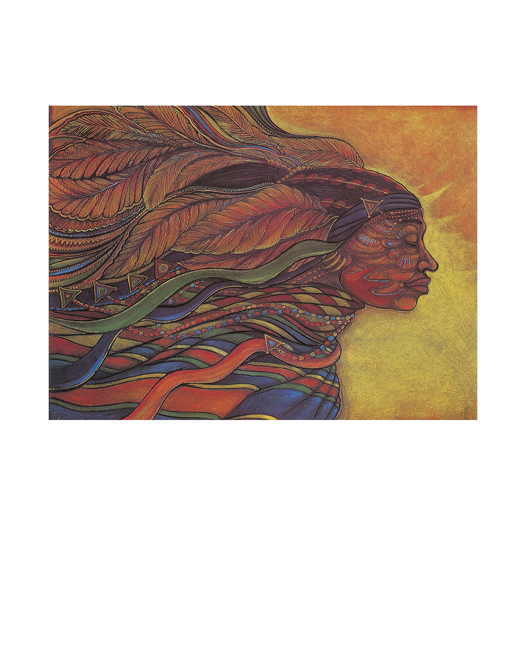 African Goddess — original artwork by Charles A. Bibbs