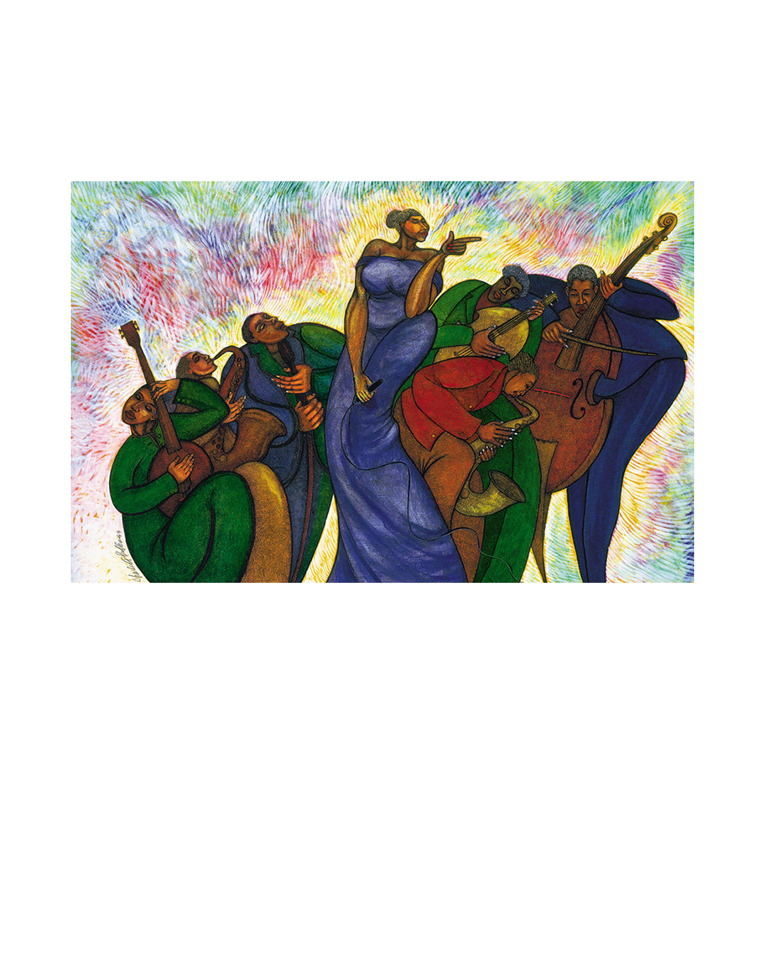 Lady With A Song — original artwork by Charles A. Bibbs