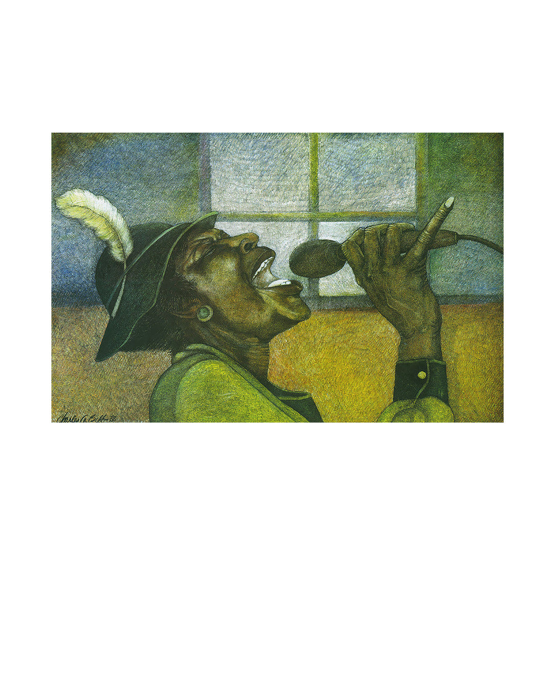 The Singer — original artwork by Charles A. Bibbs